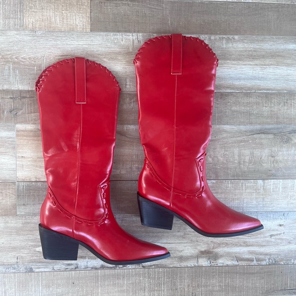 Billini Yanet red western cowboy boots size 7 - Picture 6 of 8